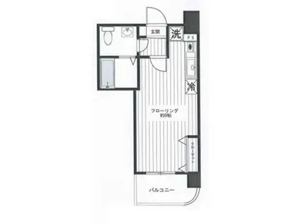 ミリオンステージ西早稲田壱番館(ワンルーム/4階)の間取り写真