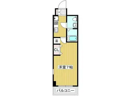 マロワール神戸(1K/3階)の間取り写真