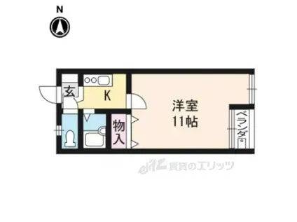 サンチェリー高田Ⅰ(1K/5階)の間取り写真