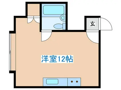 ベルメゾン菊水(ワンルーム/1階)の間取り写真