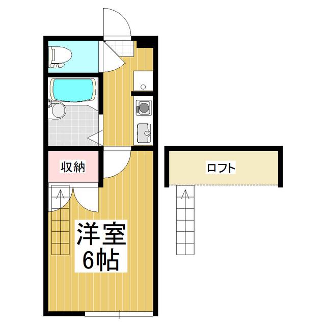 ロフトプラス(1K/1階)の間取り写真