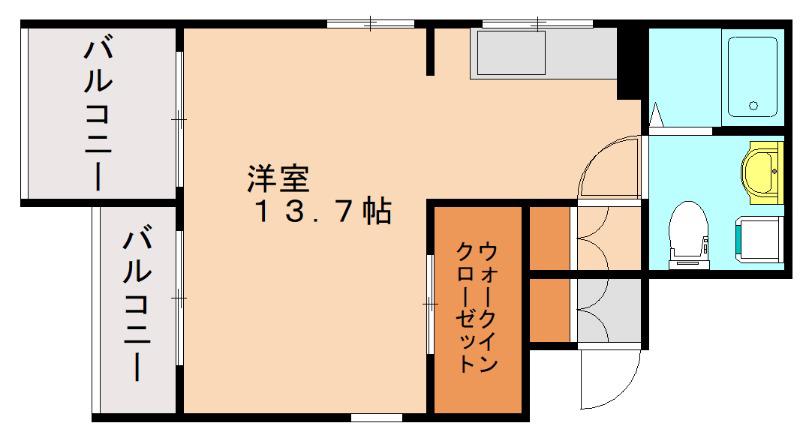 TMツインコート(ワンルーム/1階)の間取り写真