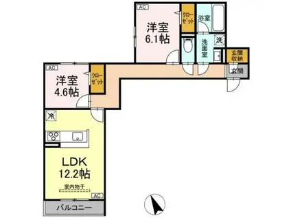 AUSPICIOUS HOUSE(2LDK/3階)の間取り写真