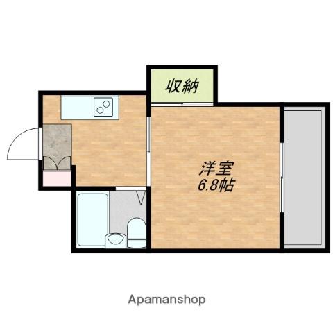 メゾンドール森ノ宮(1K/5階)の間取り写真