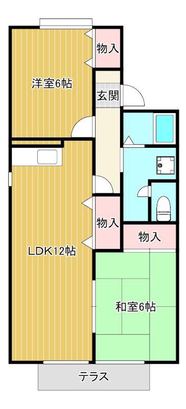 セジュールグラン(3LDK/1階)の間取り写真