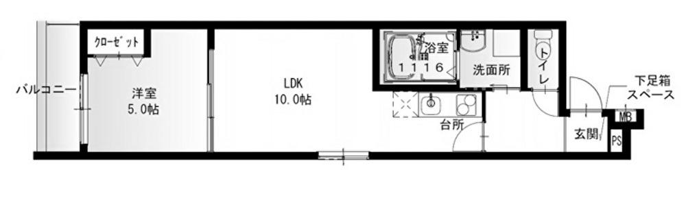 フジパレス西宮春風公園I番館(1LDK/3階)の間取り写真