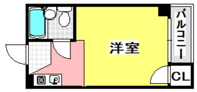 ビスタ泉町(ワンルーム/1階)の間取り写真