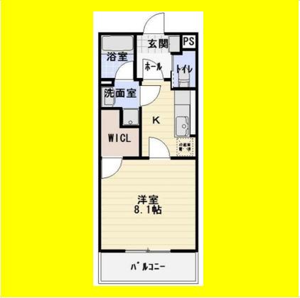 S-PAL北安東(1K/3階)の間取り写真