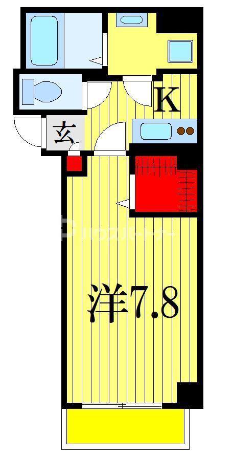 DOビル本千葉(1K/7階)の間取り写真