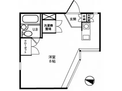 Nコート(ワンルーム/3階)の間取り写真