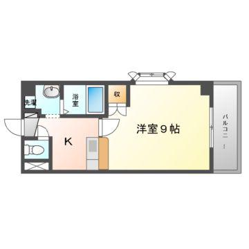 サンフレンドユーマンション(1K/7階)の間取り写真
