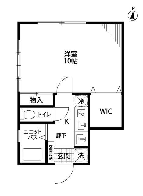 中野千利休(1K/1階)の間取り写真