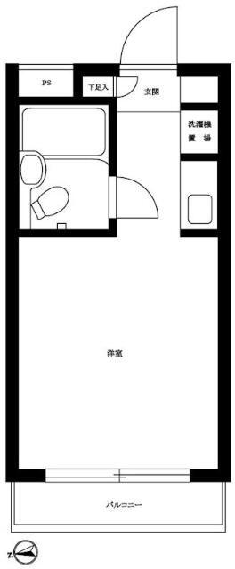 ビアメゾン三井パート21(ワンルーム/3階)の間取り写真