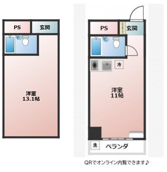 シャトレー渋谷(ワンルーム/2階)の間取り写真