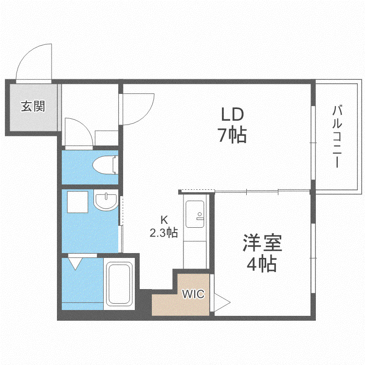 PRINCEHOMESS517(1LDK/3階)の間取り写真