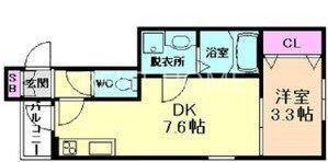 リブレメゾン弥刀I(1DK/1階)の間取り写真