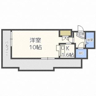 LENNON TERRAZA 6-3(1K/4階)の間取り写真