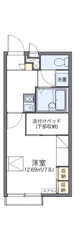 レオパレス権平谷(1K/2階)の間取り写真