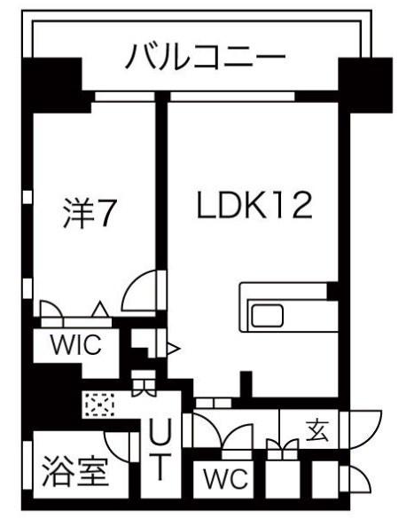 ファーストレジデンス栄(1LDK/4階)の間取り写真