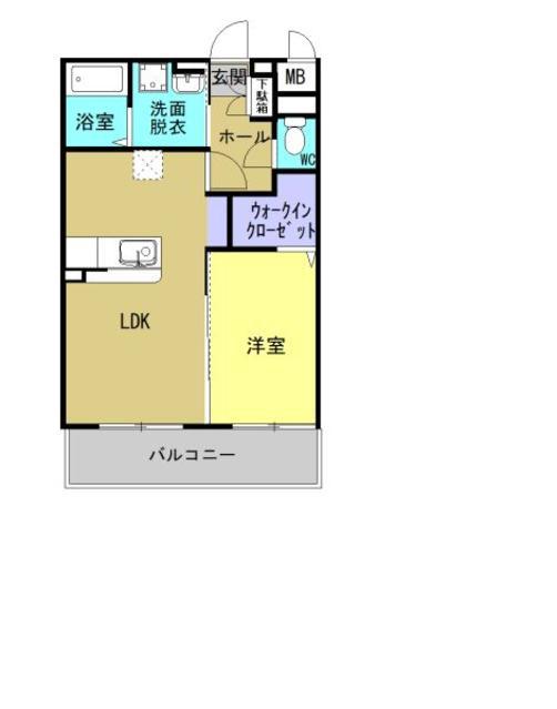プレジャー希(1LDK/5階)の間取り写真