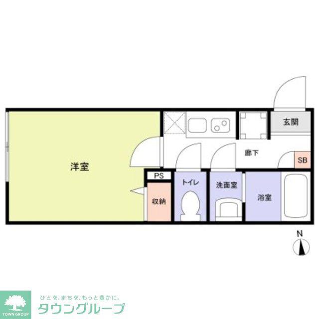 草加市瀬崎アパート(1K/1階)の間取り写真