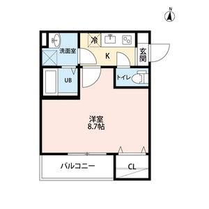 HARE千種(1K/3階)の間取り写真