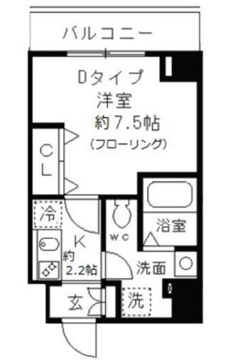 ジョワコ―オペラシオン(1K/3階)の間取り写真