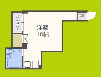 サンピアレス都島(ワンルーム/2階)の間取り写真