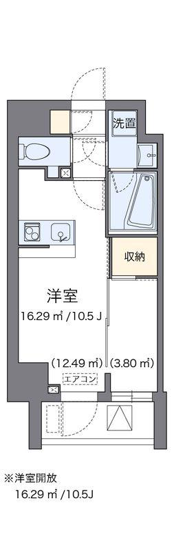 LOVIE麻布十番(ワンルーム/7階)の間取り写真
