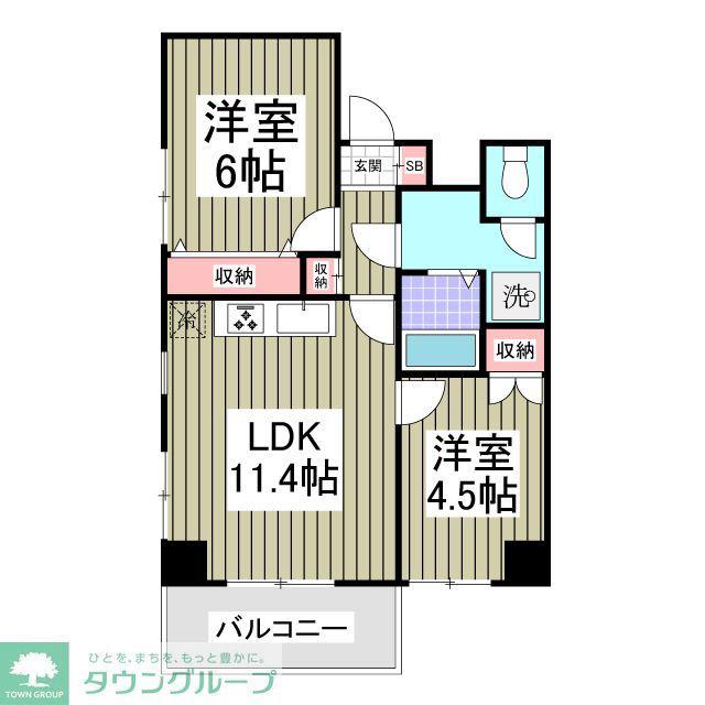都電荒川線 三ノ輪橋駅 徒歩4分 11階建 築31年(2DK/10階)の間取り写真