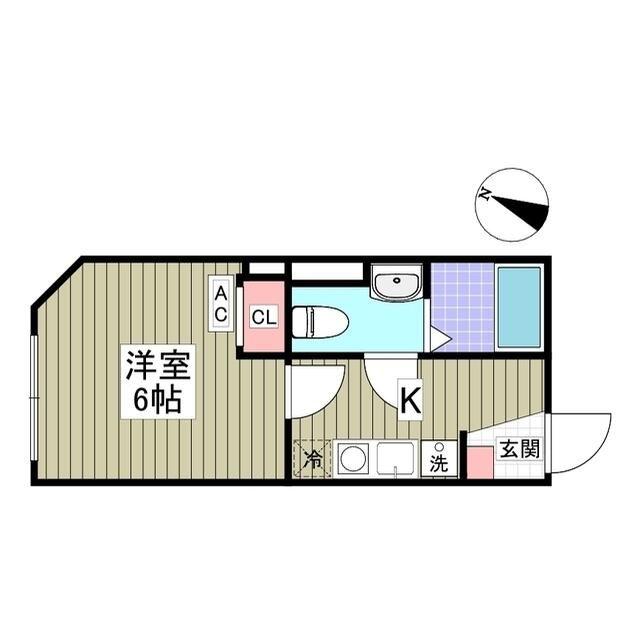 KENSINGTON HOUSE(1K/3階)の間取り写真