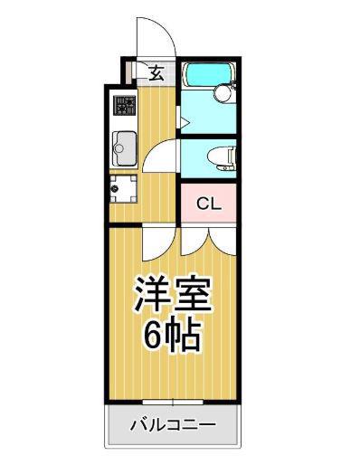A.REK TENPOZAN(1K/5階)の間取り写真