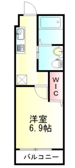 FILLE FLATS SAKADO(1K/2階)の間取り写真