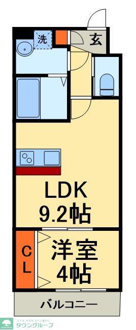 ルイール(1LDK/3階)の間取り写真