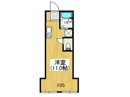 すざくHOUSE(ワンルーム/1階)の間取り写真