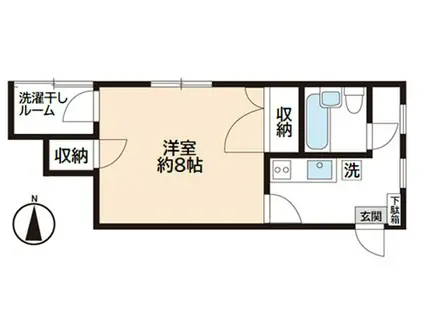 蓮根レグルスハウス(1K/3階)の間取り写真