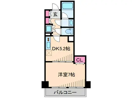 RKプラザ新横浜III(1DK/7階)の間取り写真