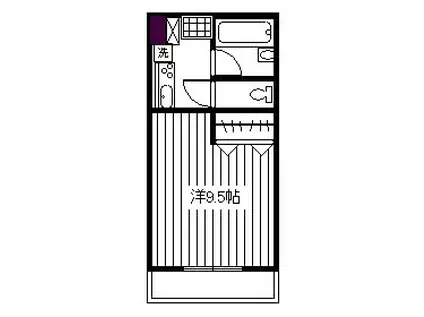 カワシマビル(1K/3階)の間取り写真