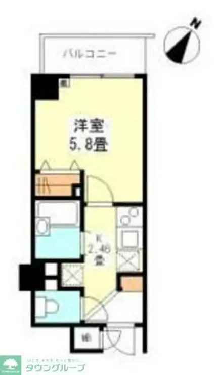 メゾンド島津山 4階階 間取り