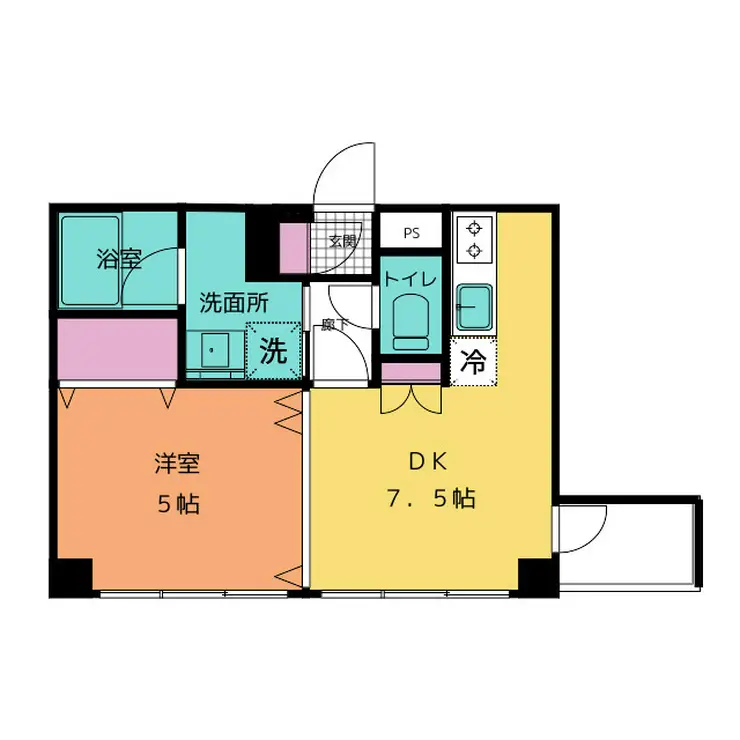 グリフィン横浜・桜木町伍番館 2階階 間取り