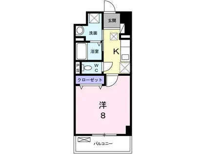 サンリット ネオ(1K/2階)の間取り写真
