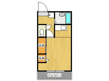 エトワール北新町(ワンルーム/3階)の間取り写真