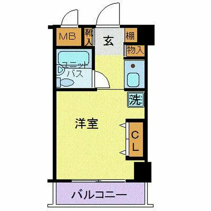 ホーユウコンフォルト岸谷 2階階 間取り