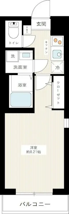 ハーモニーレジデンス東京サウスゲート 3階階 間取り