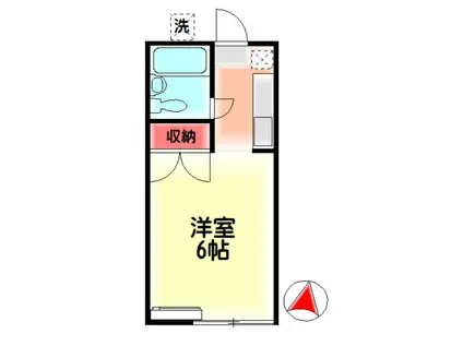 ファイブコーポ中町 内見可能(1K/1階)の間取り写真