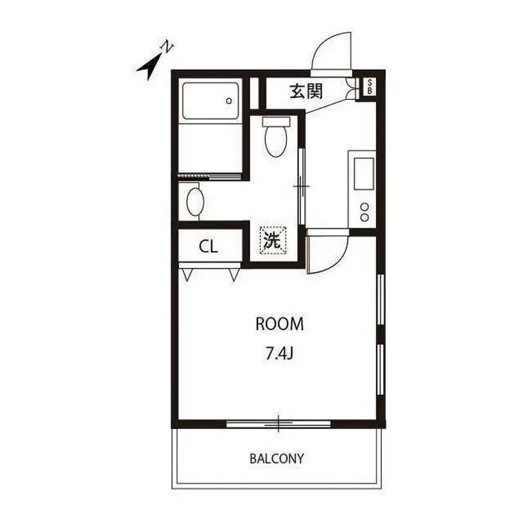 リリックコートパセオ 1階階 間取り