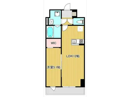 TRINITY(1LDK/5階)の間取り写真