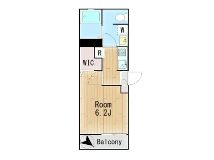 横浜元町ガーデン光國(1K/2階)の間取り写真