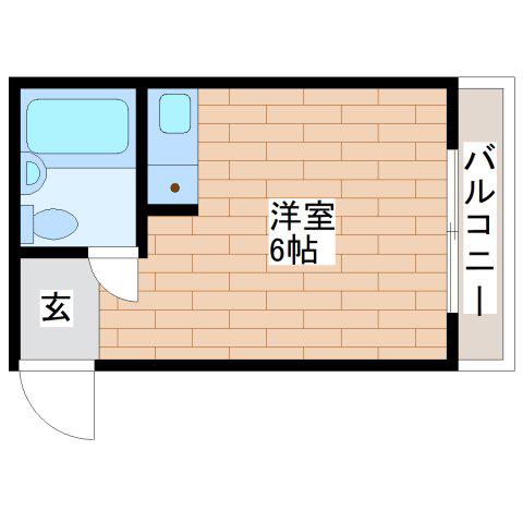 YOUハイム衣摺(ワンルーム/4階)の間取り写真