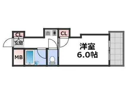 シティライフ・コム(1K/8階)の間取り写真